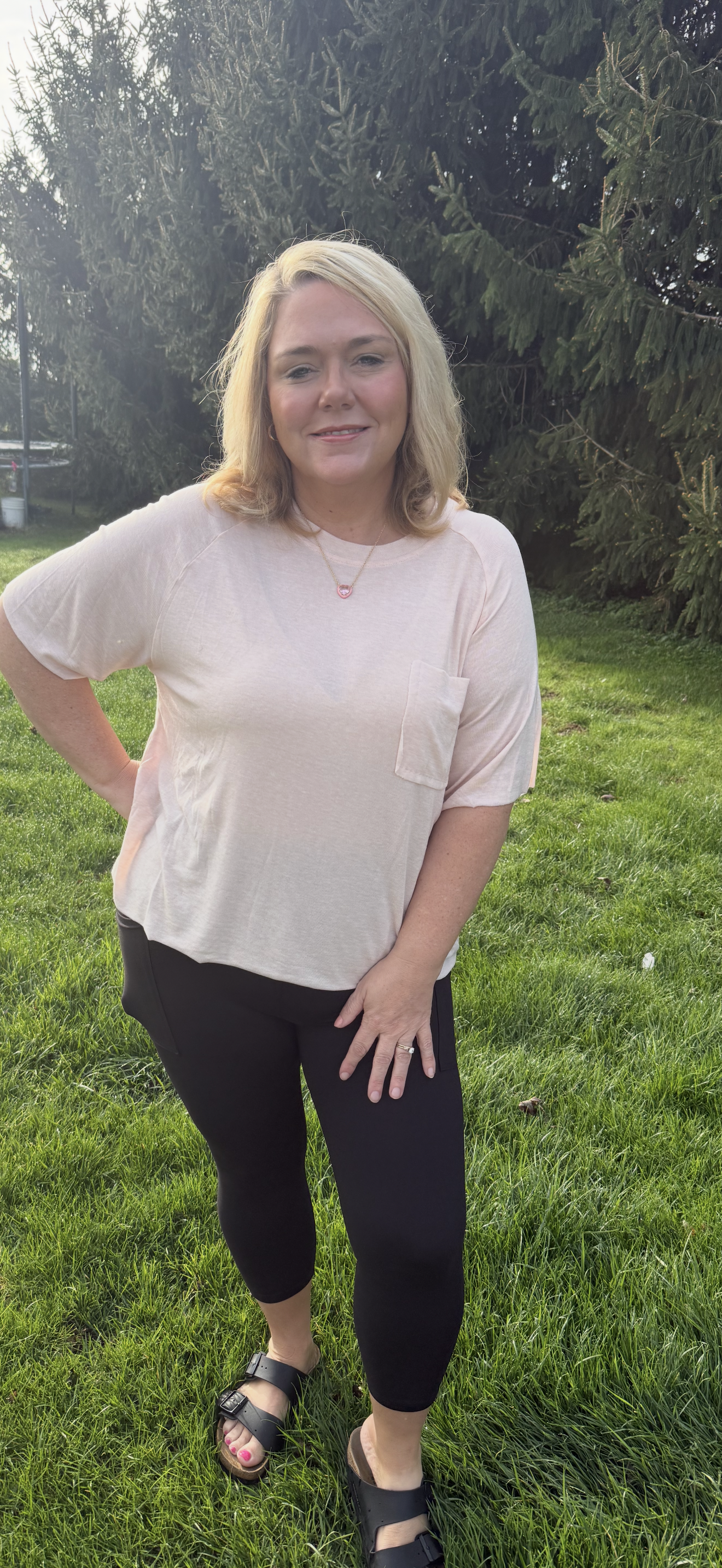 POL Pink Basic Top